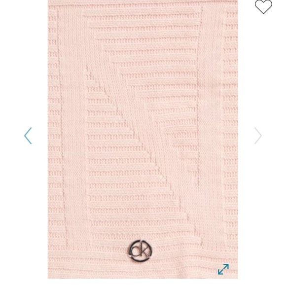 NWT CALVIN KLEIN PLAITED LOGO LOOP SCARF - Picture 2 of 5